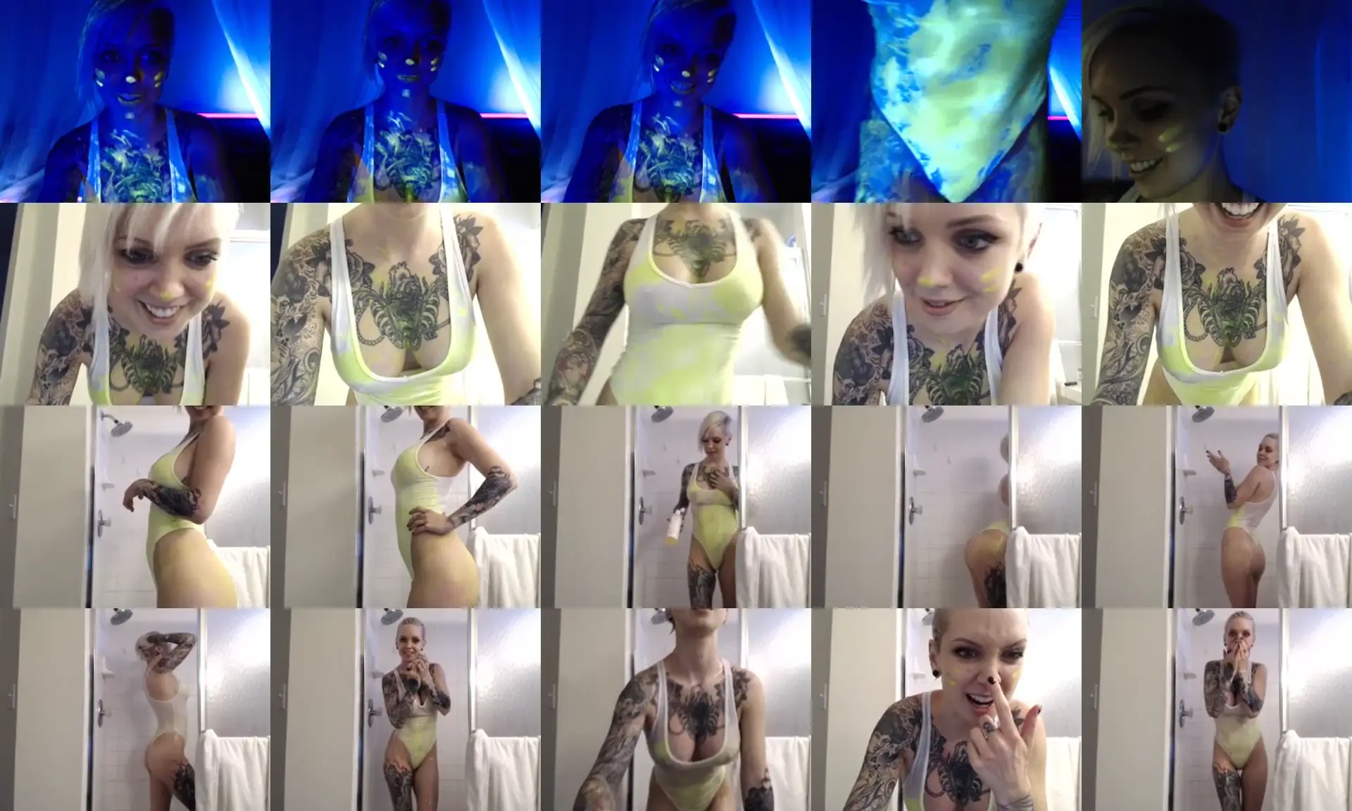 SaraXLive photo contact sheet