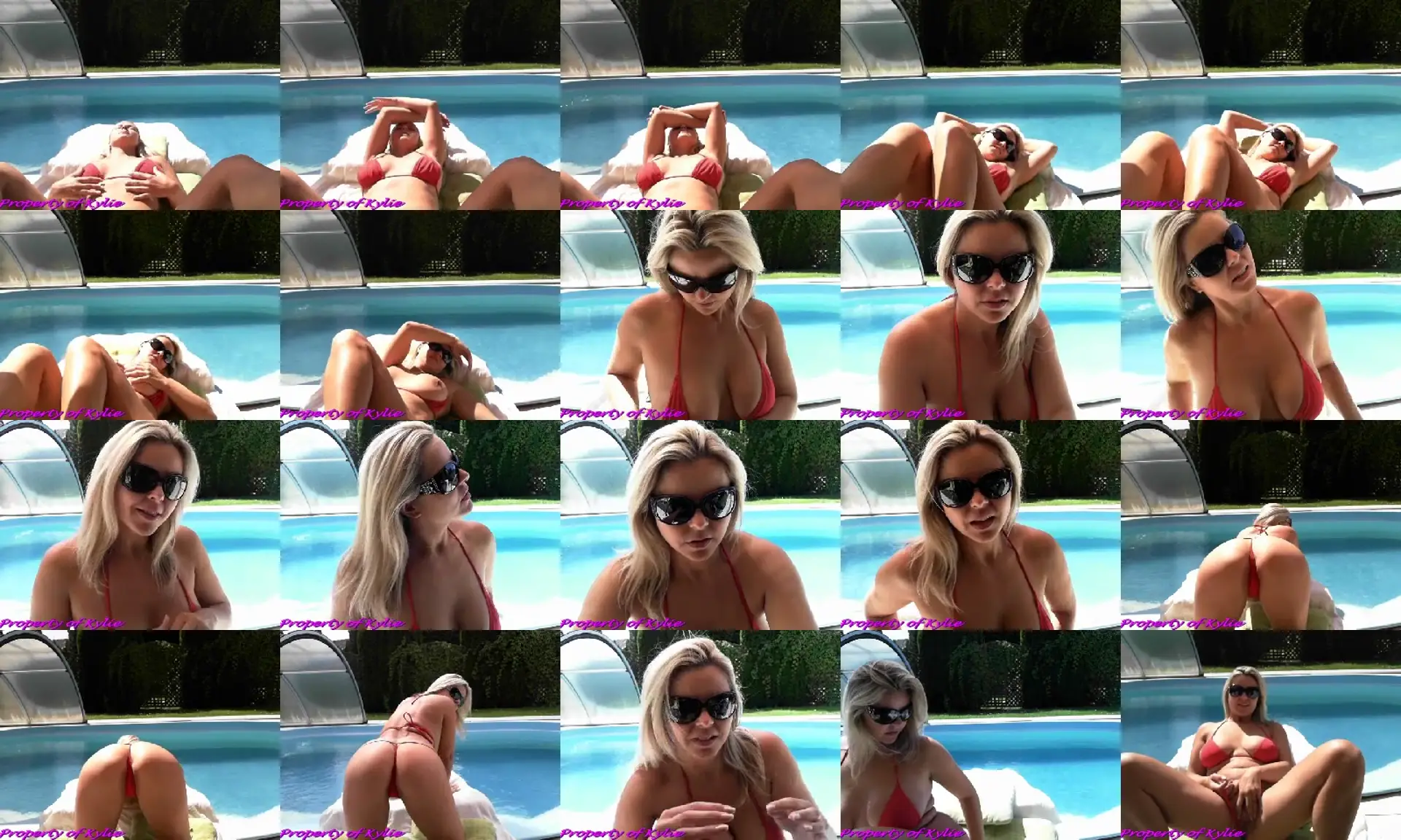 BlondeKylie photo contact sheet