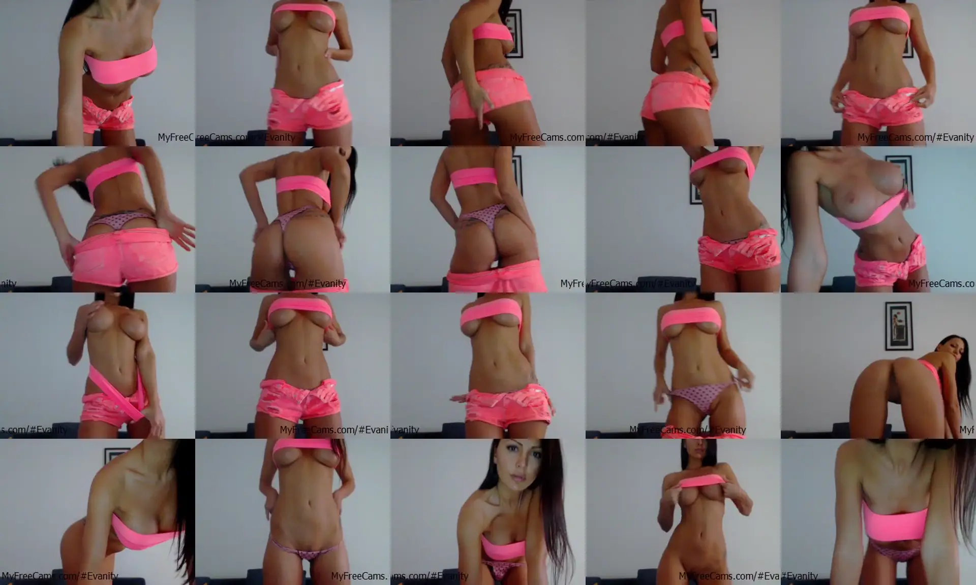 iTease photo contact sheet