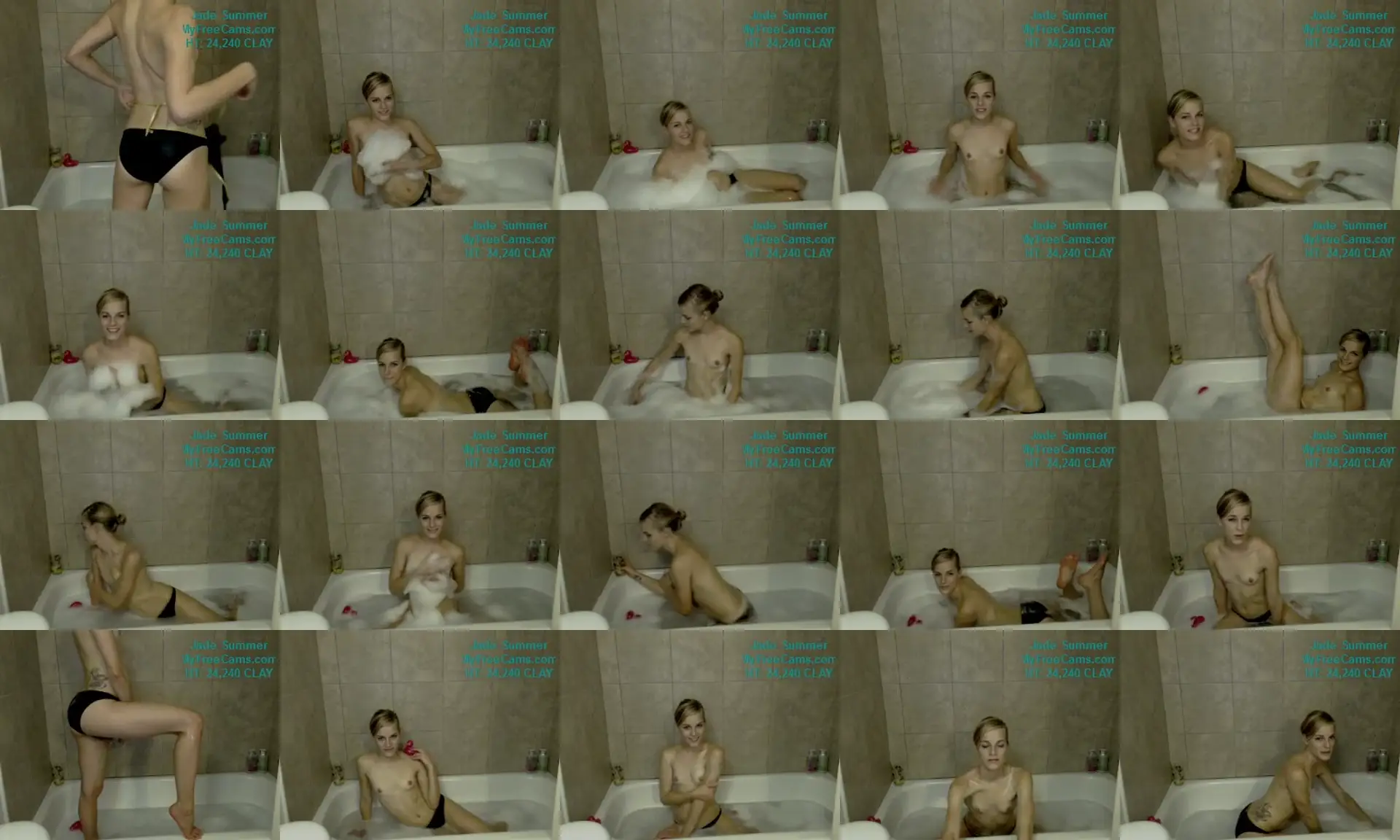 JadeSummer photo contact sheet