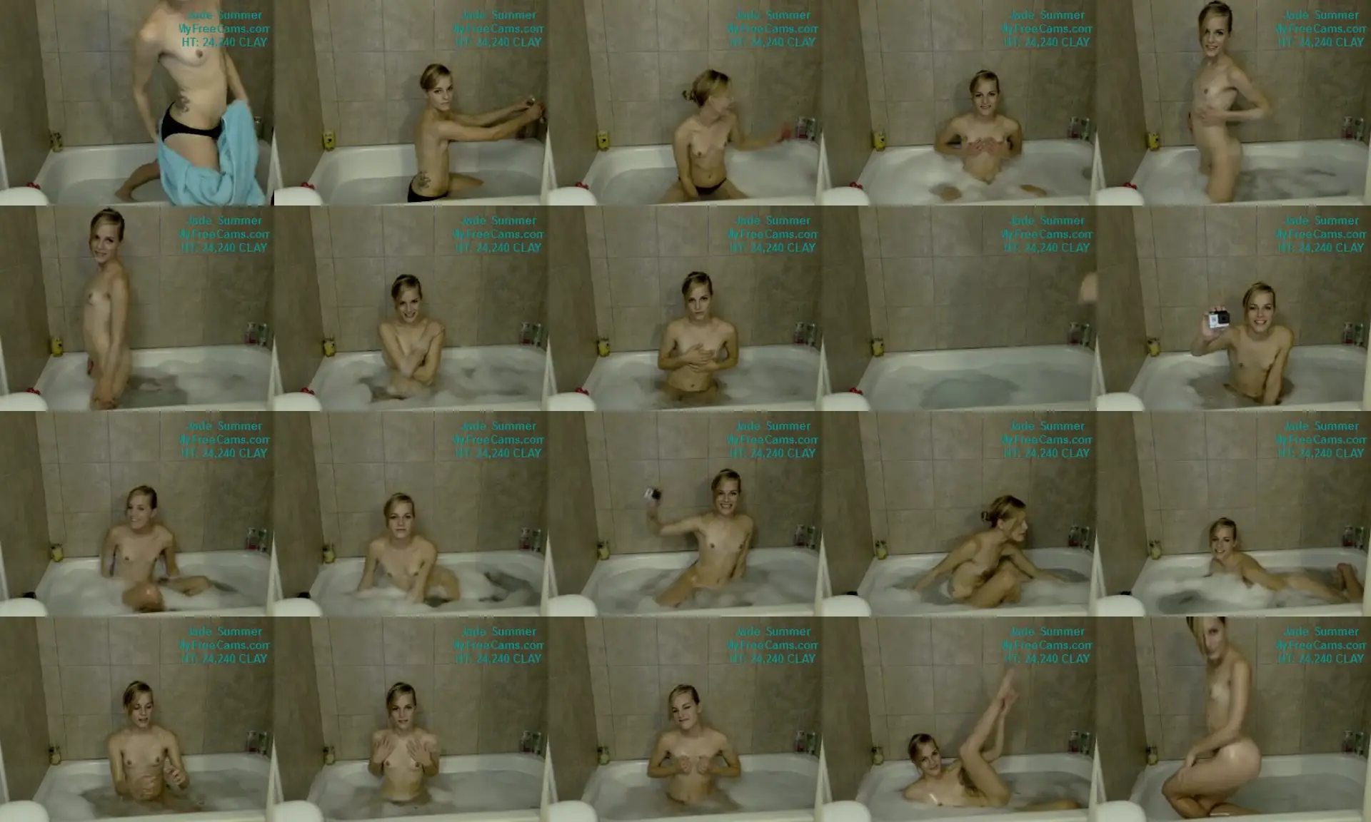 JadeSummer photo contact sheet