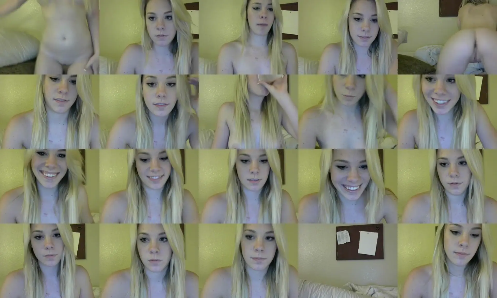 SexyTeenBlond photo contact sheet