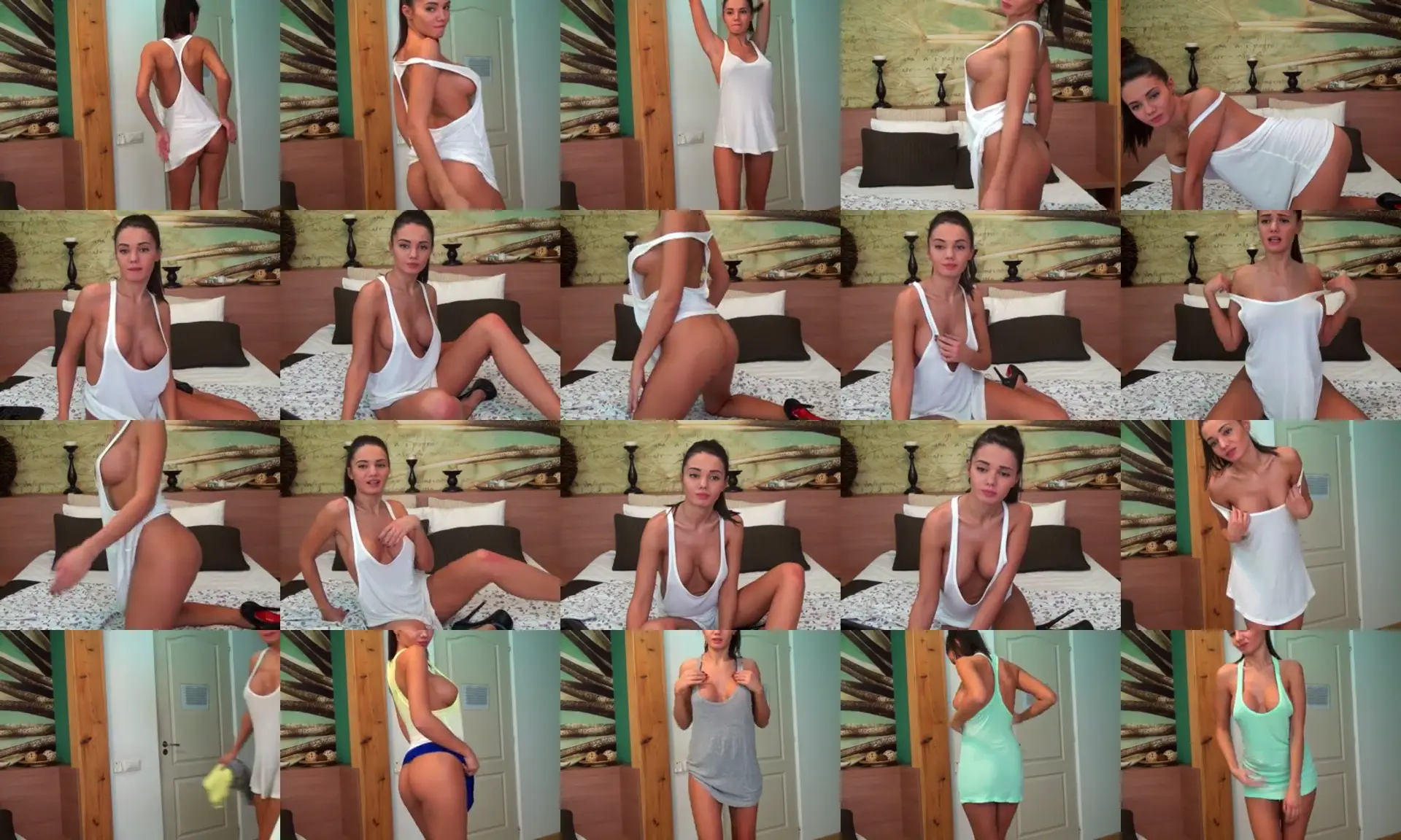 SassyCassie photo contact sheet
