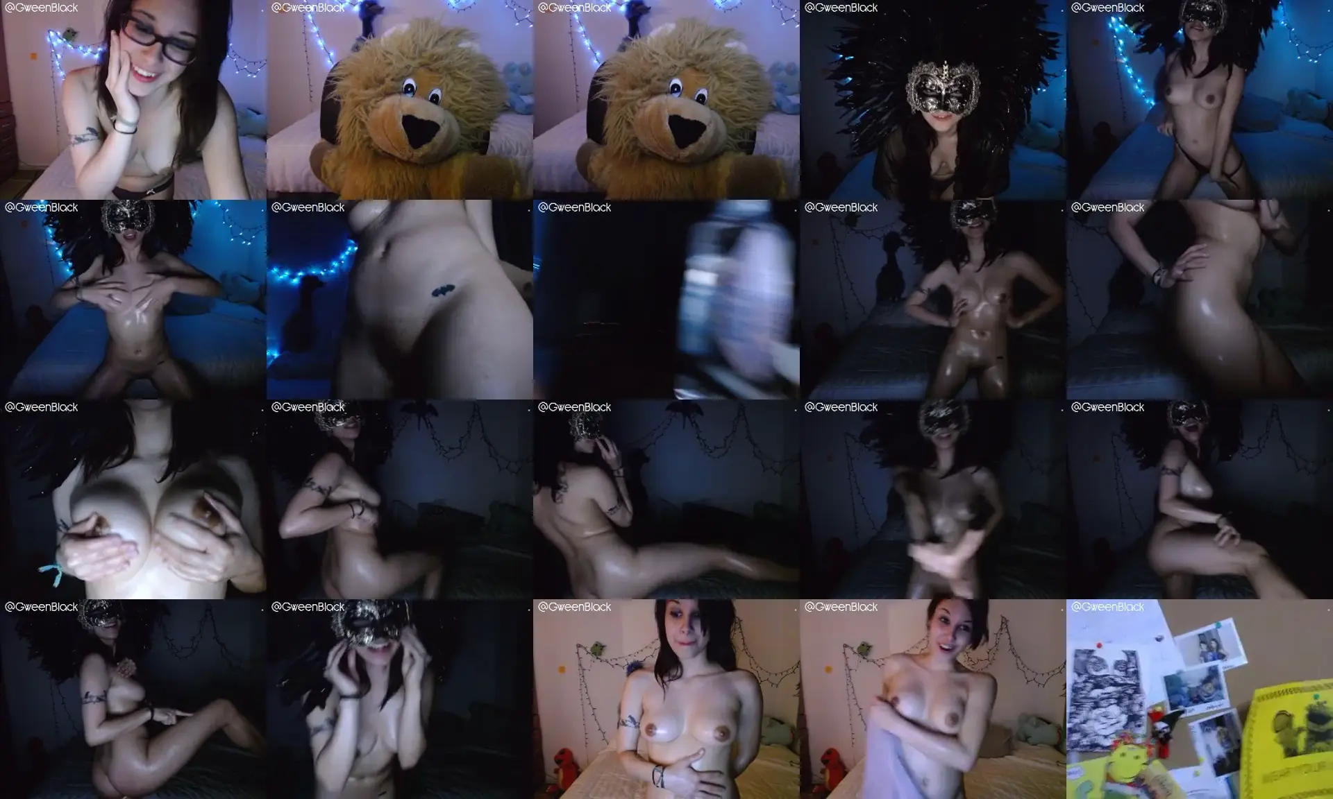 GweenBlack photo contact sheet