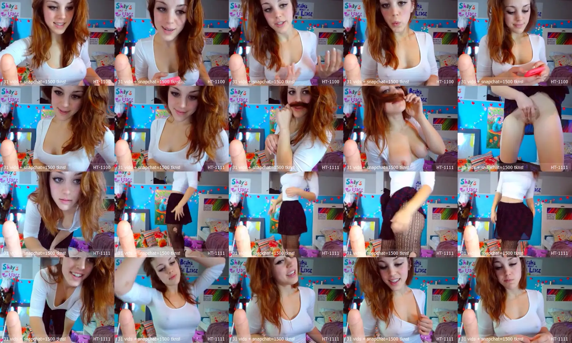 MissMolly photo contact sheet