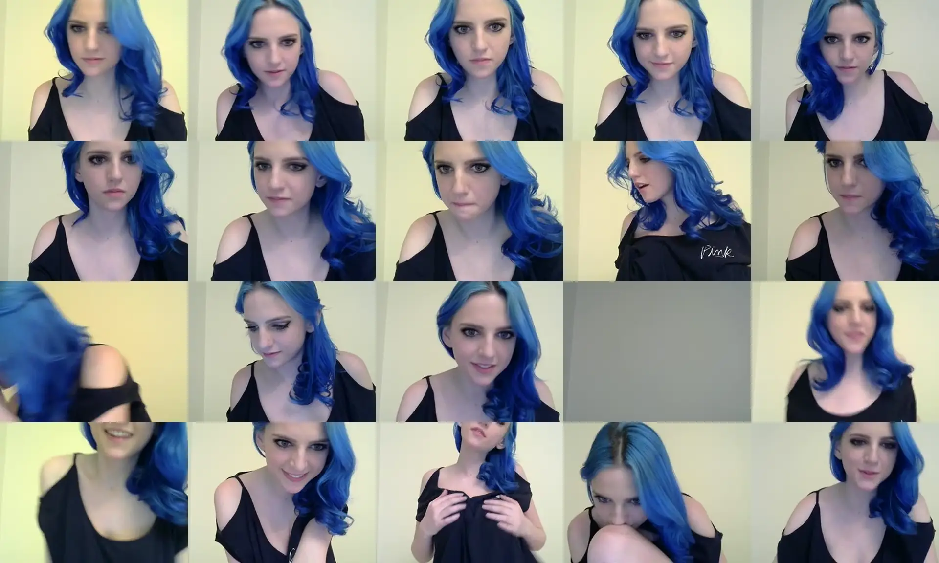 BlondBunny photo contact sheet