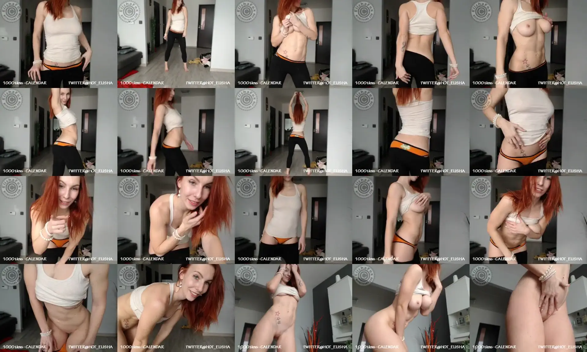 ElishaFox photo contact sheet