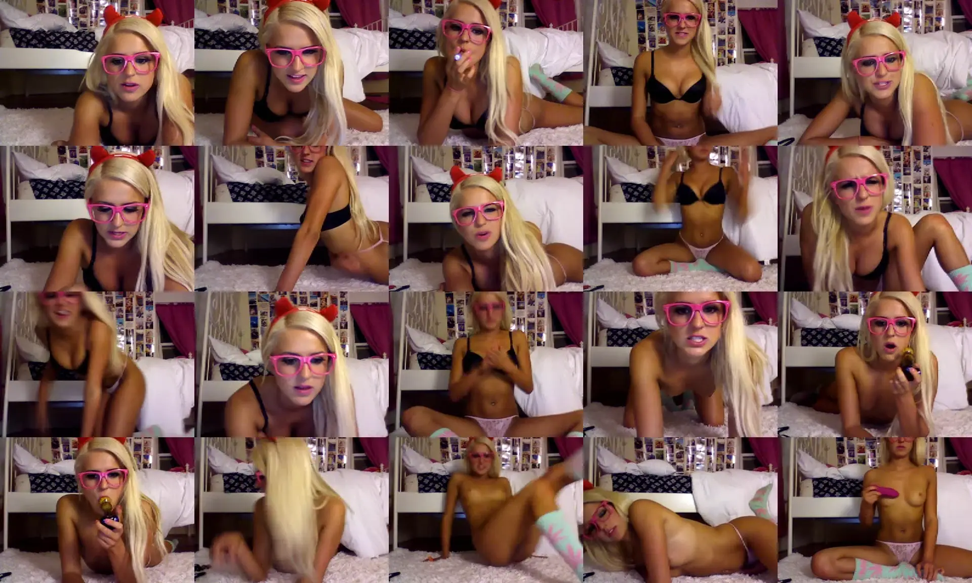 BlondeCheer photo contact sheet