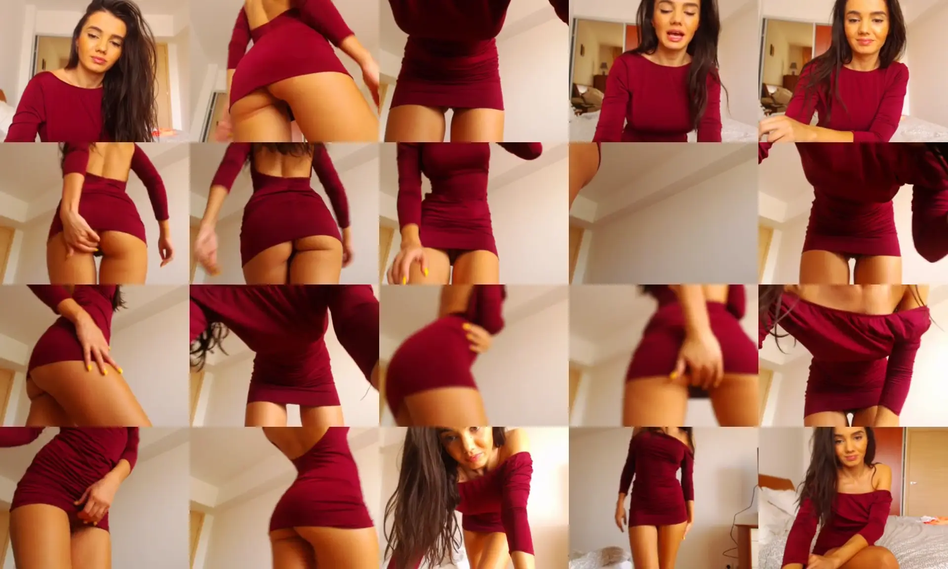 SassyCassie photo contact sheet