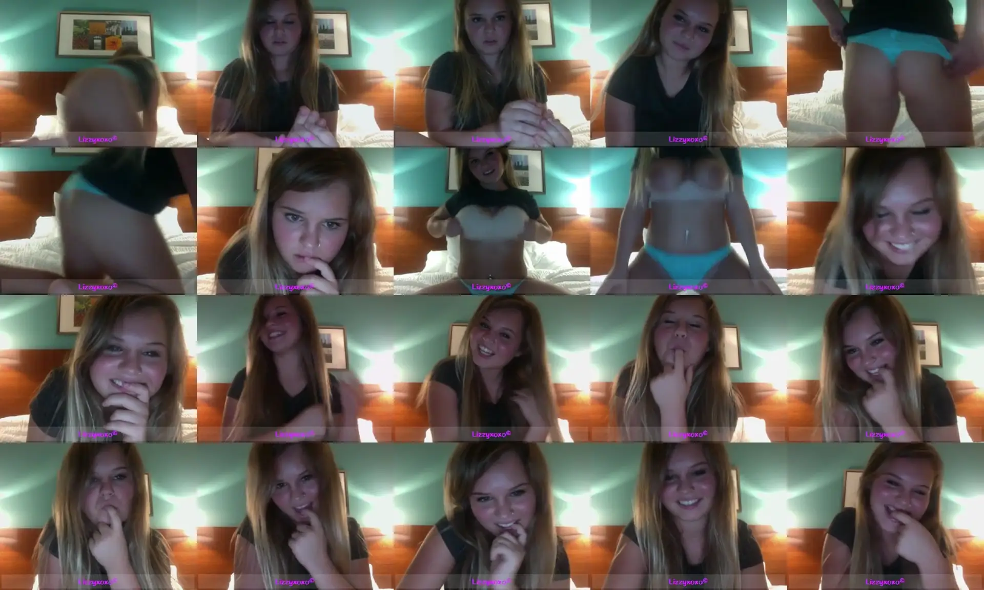 Lizzyxoxo photo contact sheet