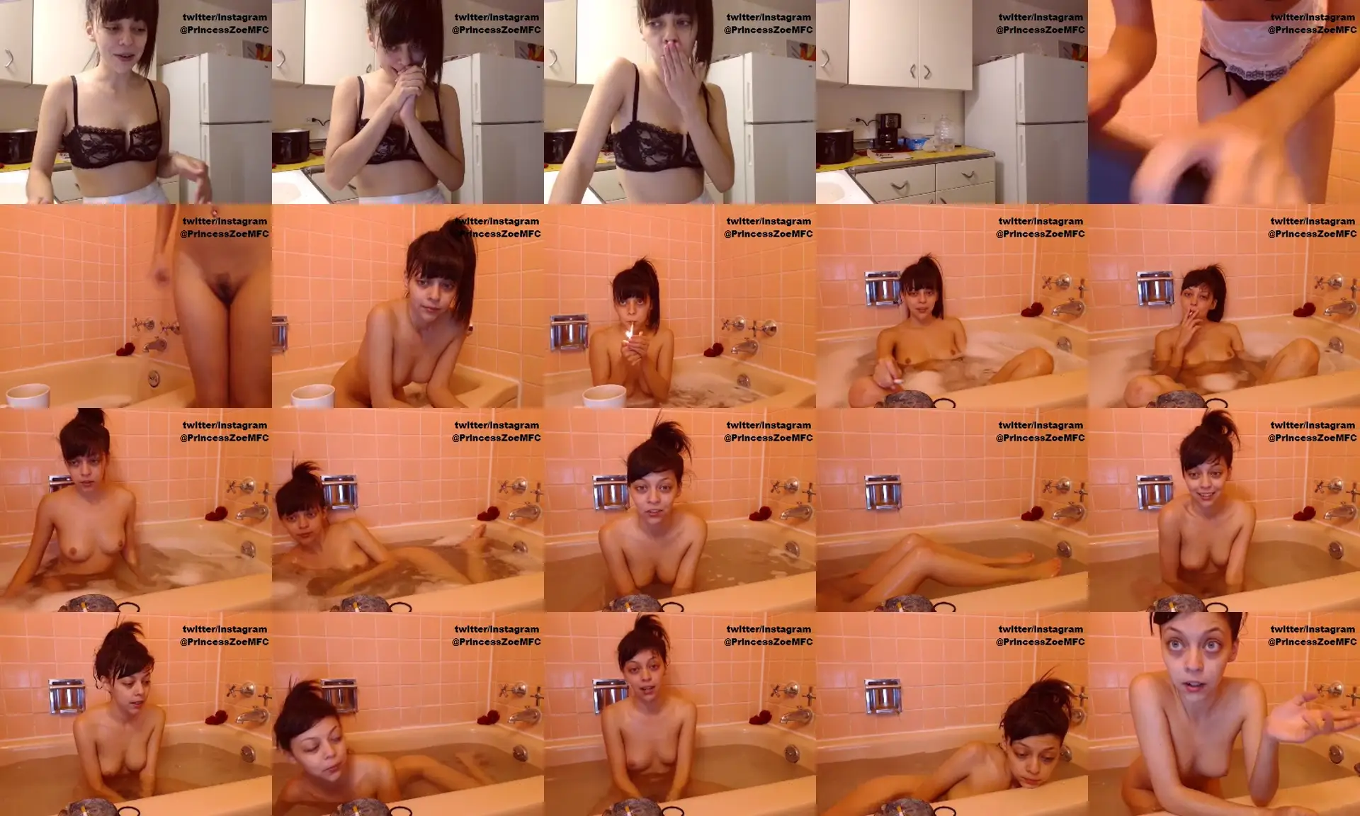 PrincessZoe photo contact sheet