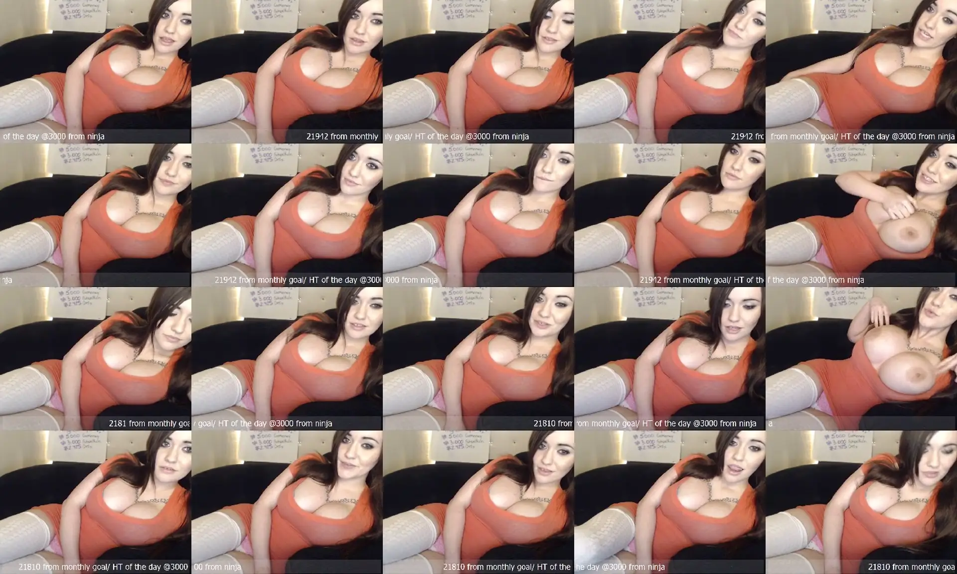 LizzieLust photo contact sheet