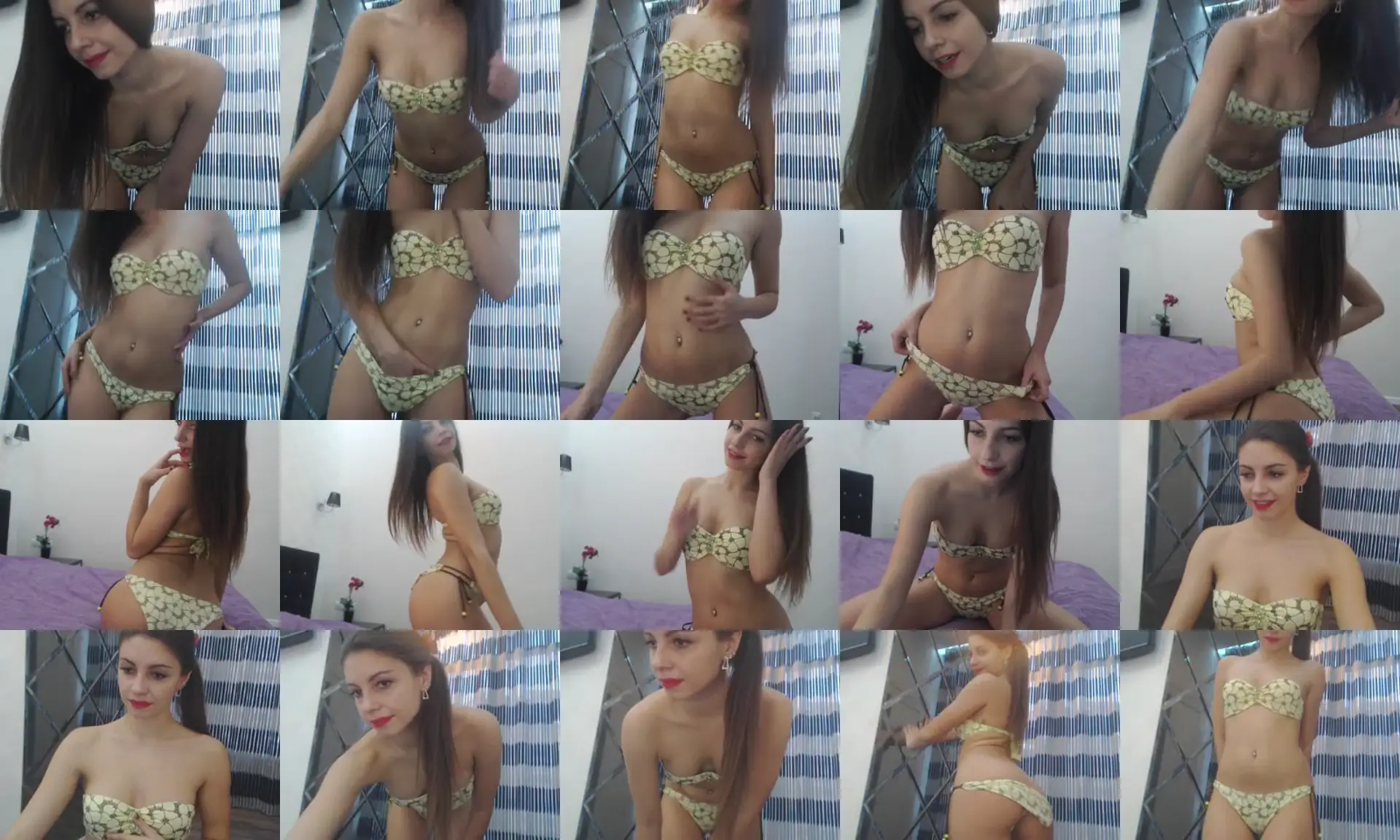 MissAriella photo contact sheet