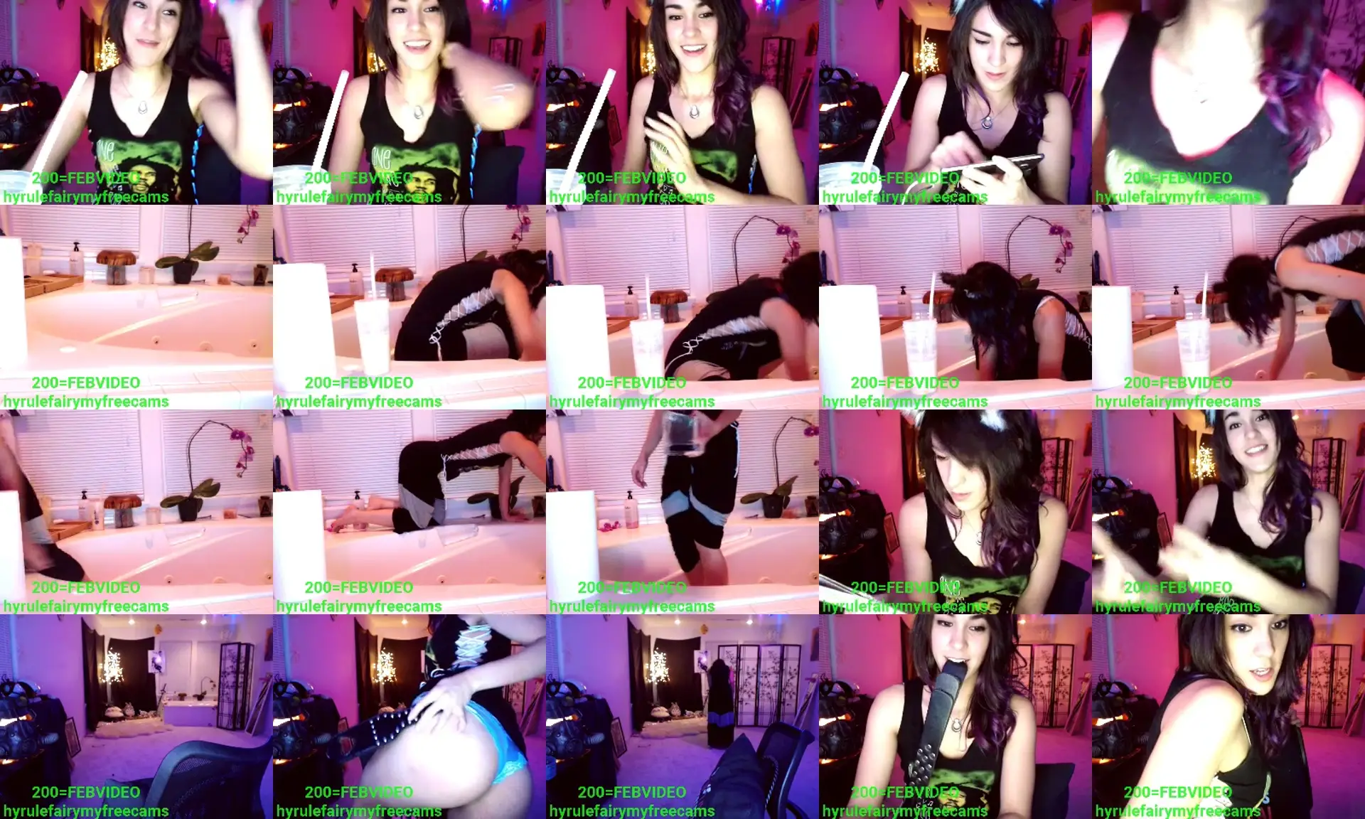 CamgirlEXE photo contact sheet