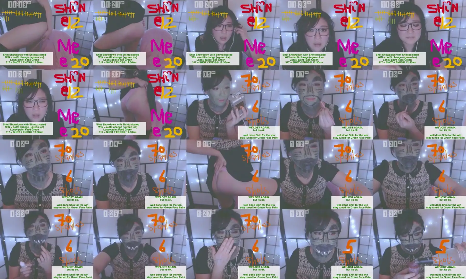 Soapy photo contact sheet