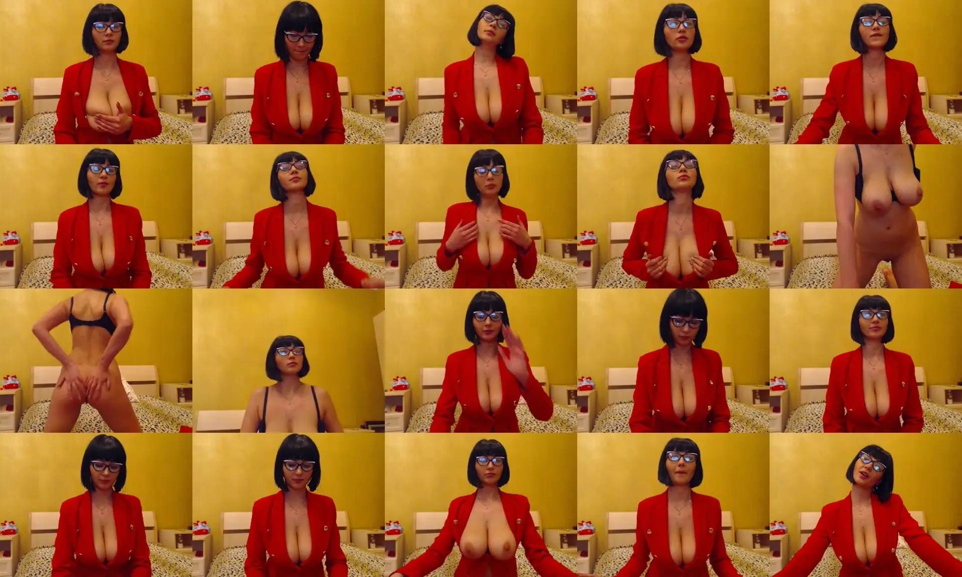 luxurymodel photo contact sheet