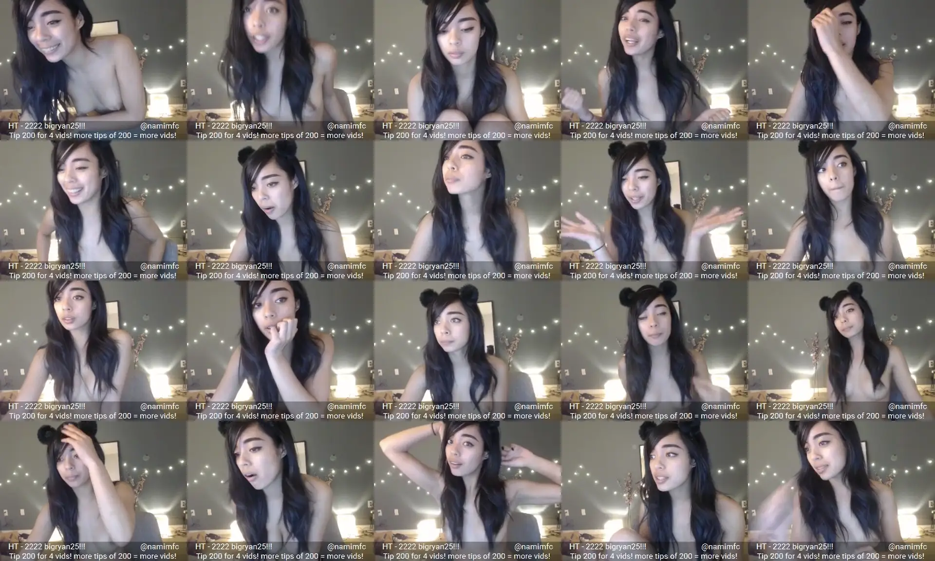 Nami photo contact sheet