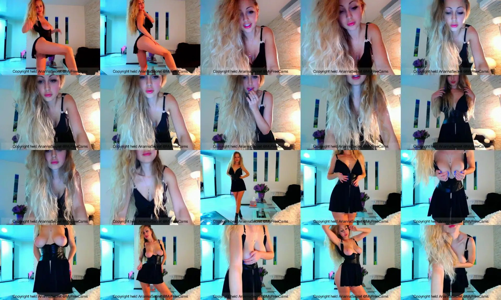 AriannaSecret photo contact sheet