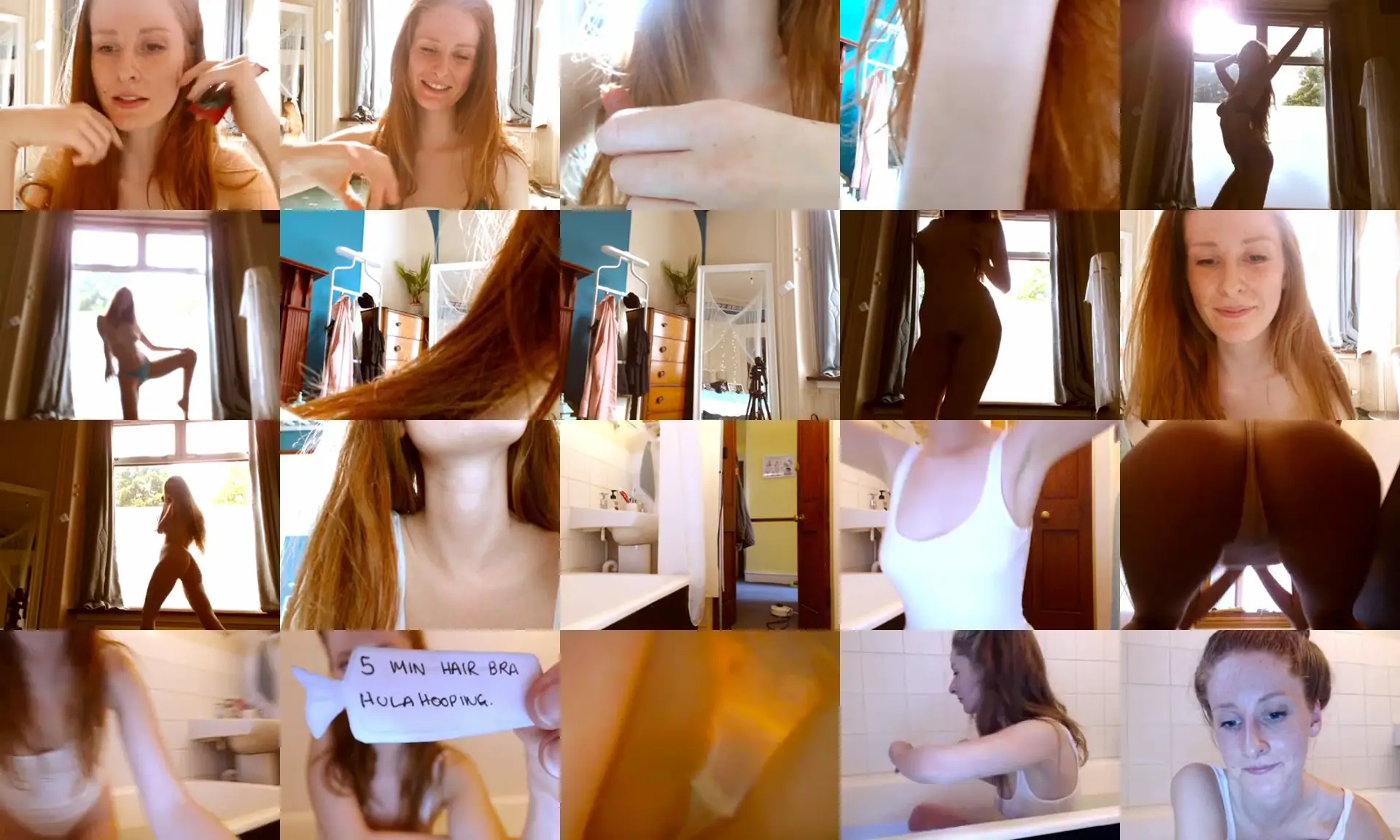 GingerGiggles photo contact sheet