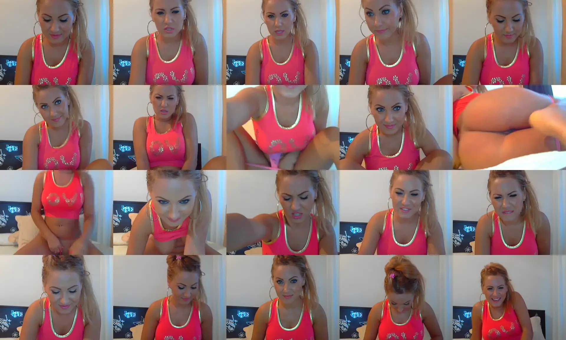 Angeliciousss photo contact sheet