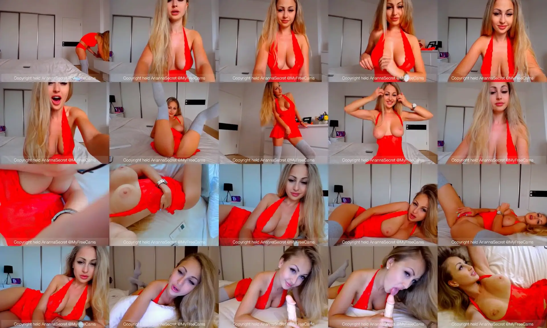 AriannaSecret photo contact sheet