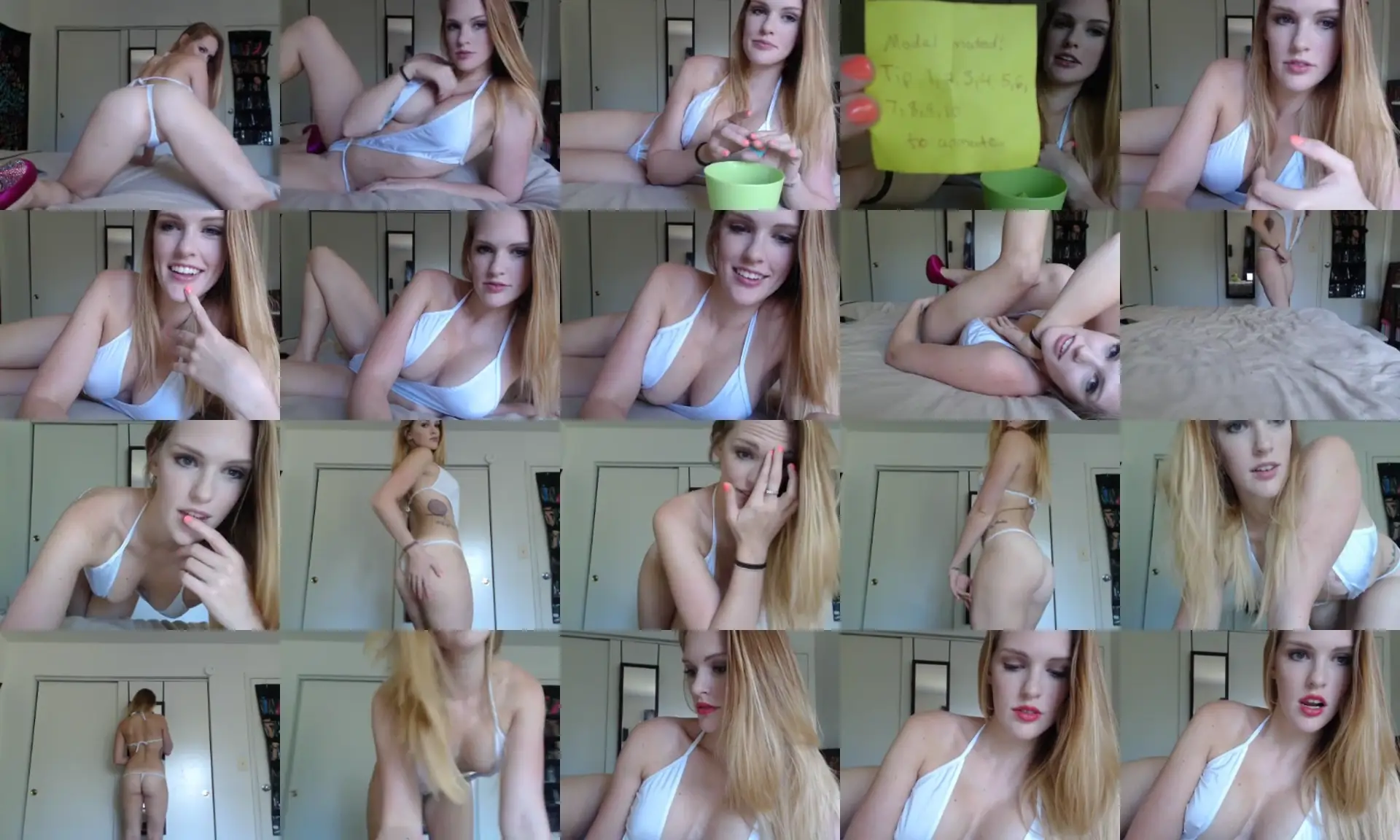 NaughtyGinger photo contact sheet