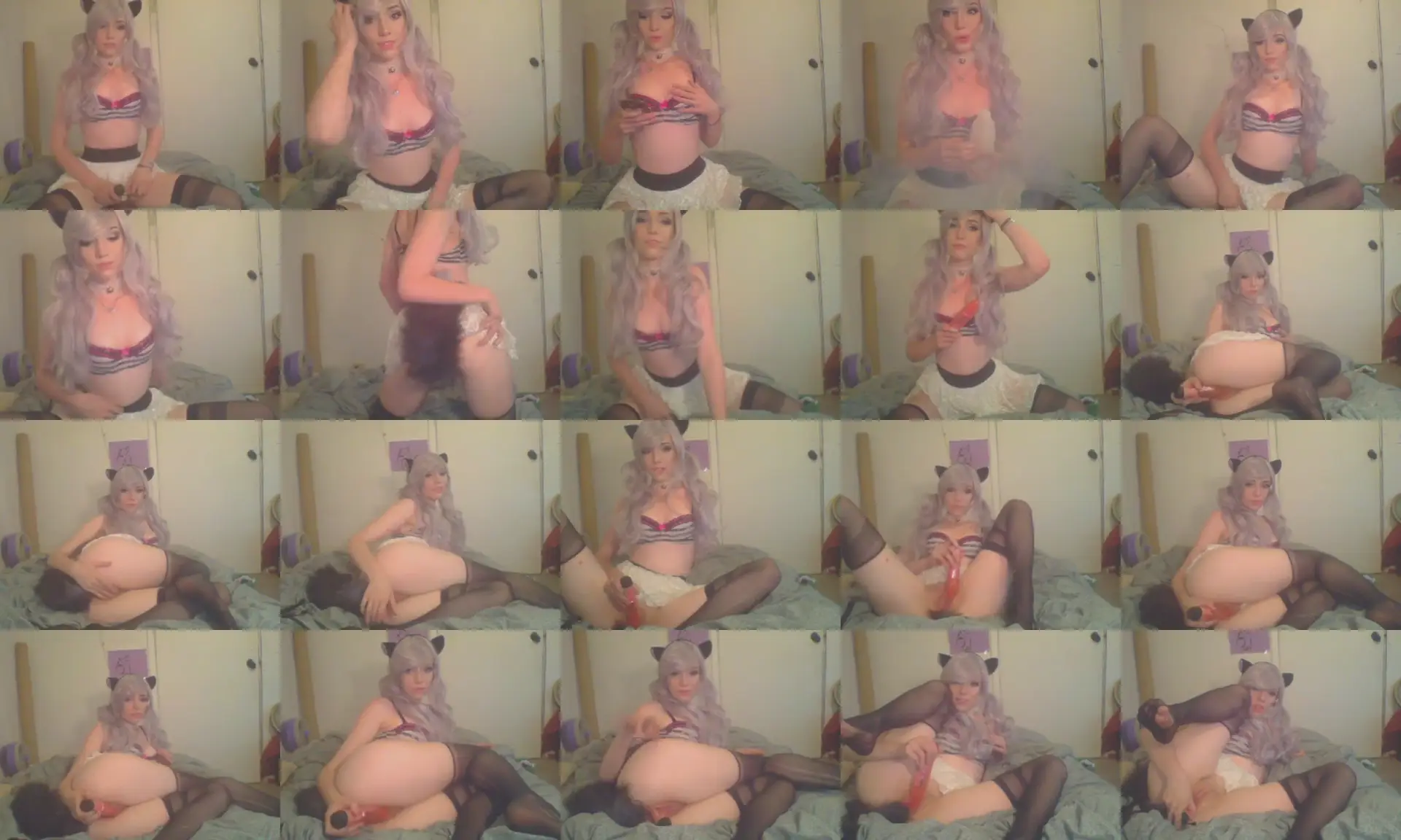 CreamPiKitten photo contact sheet