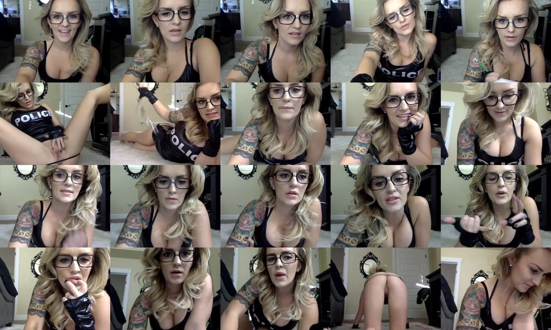 MsCheeks photo contact sheet