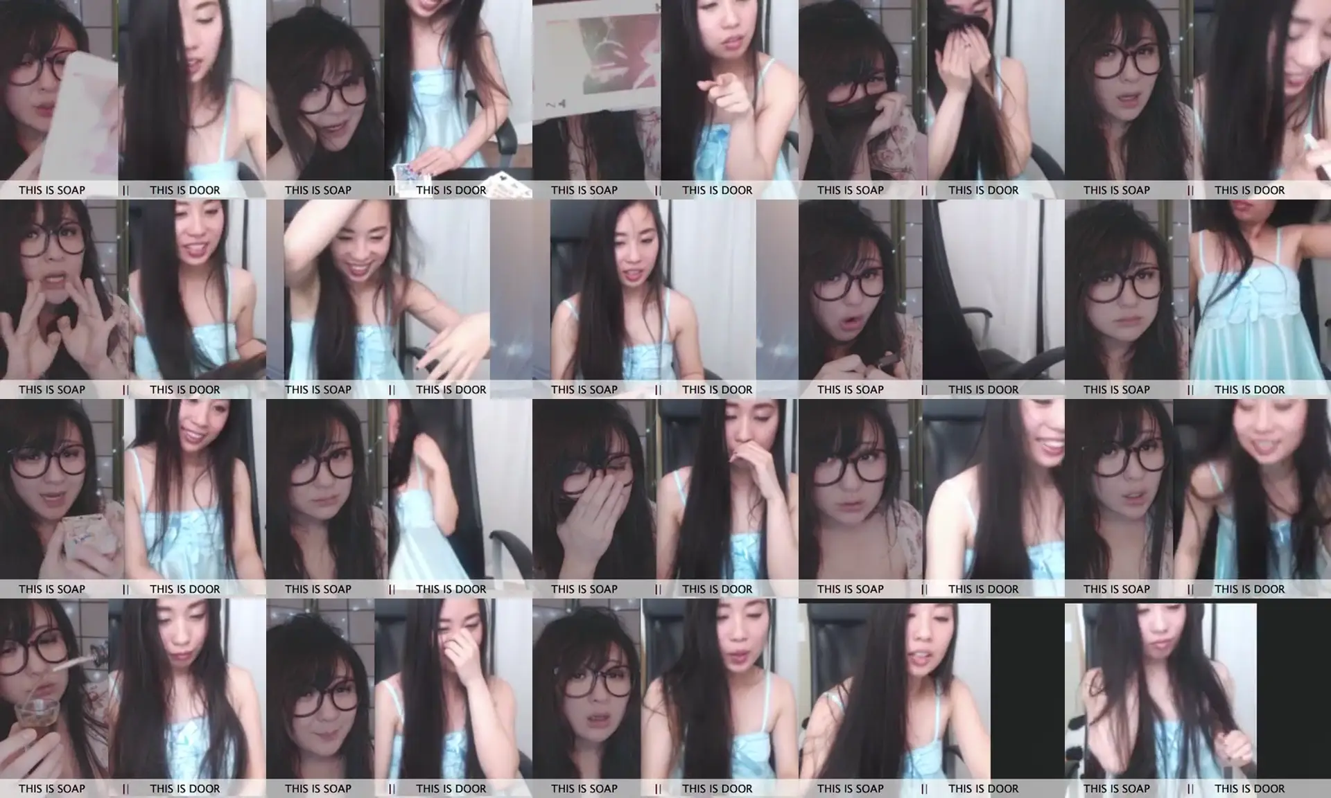 Soapy photo contact sheet