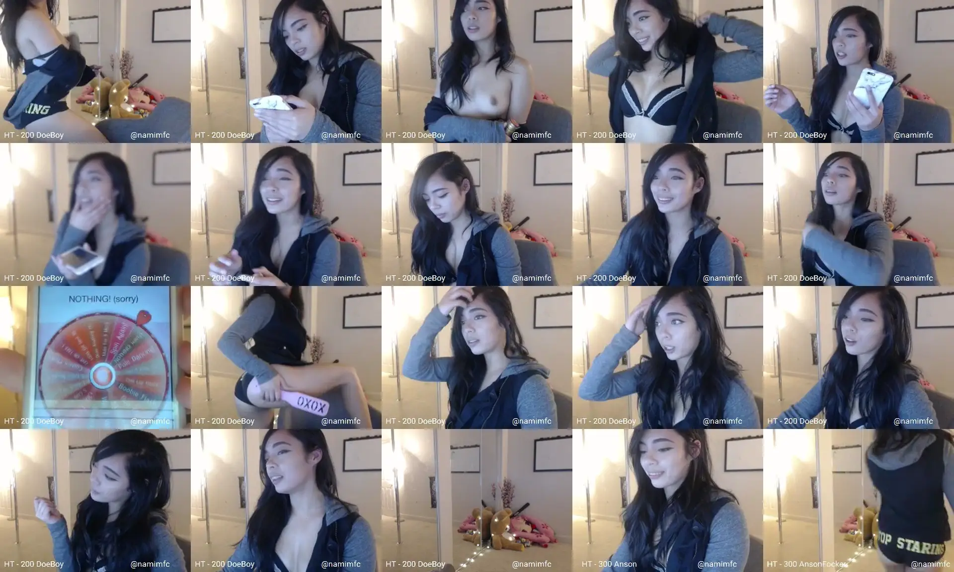 Nami photo contact sheet