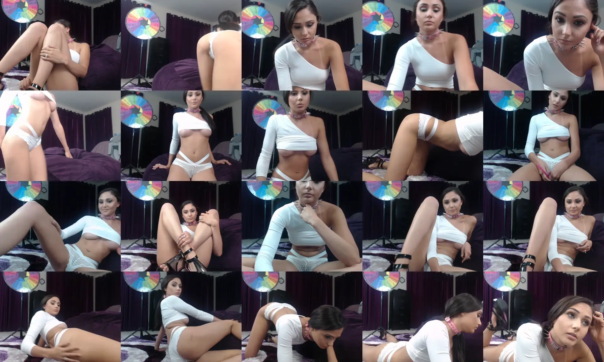 ArianaMarieXo photo contact sheet