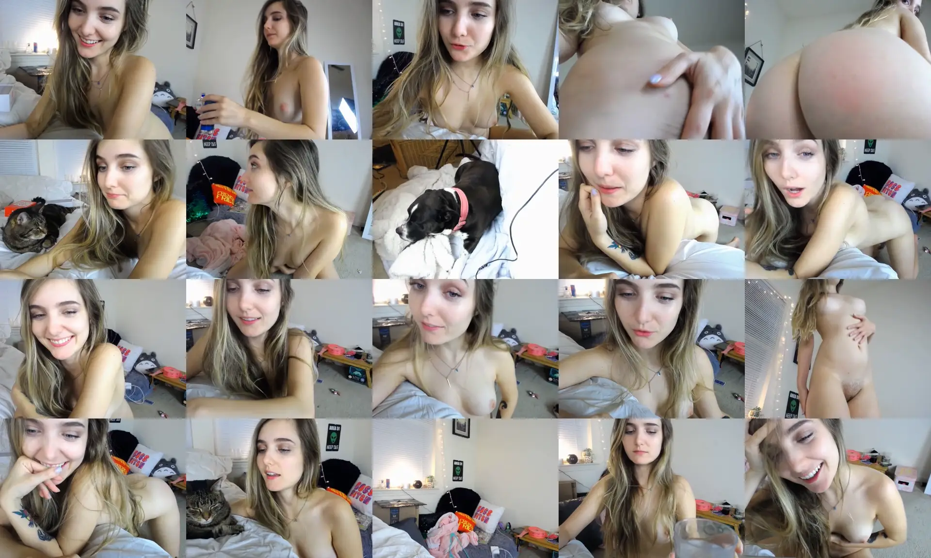 Monica photo contact sheet