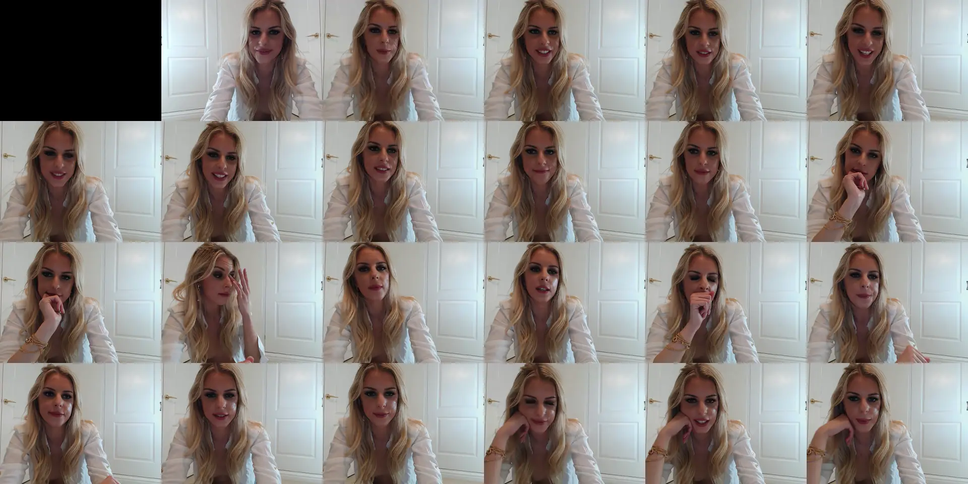 Raerae photo contact sheet