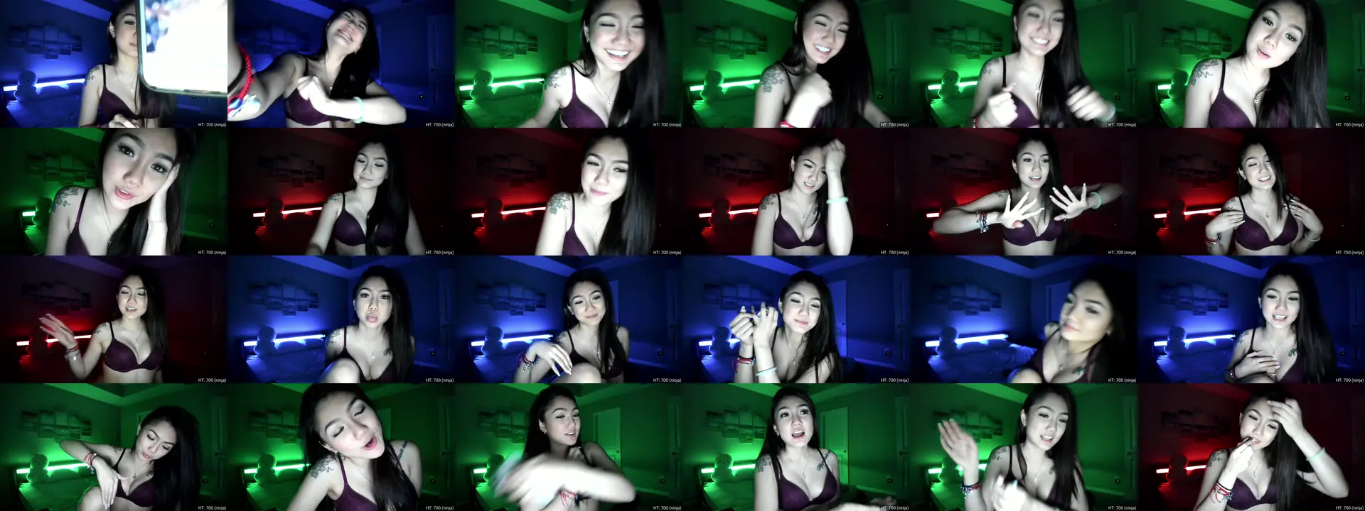ItsLily photo contact sheet