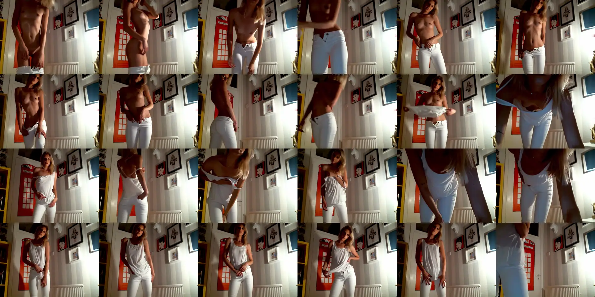 Raerae photo contact sheet