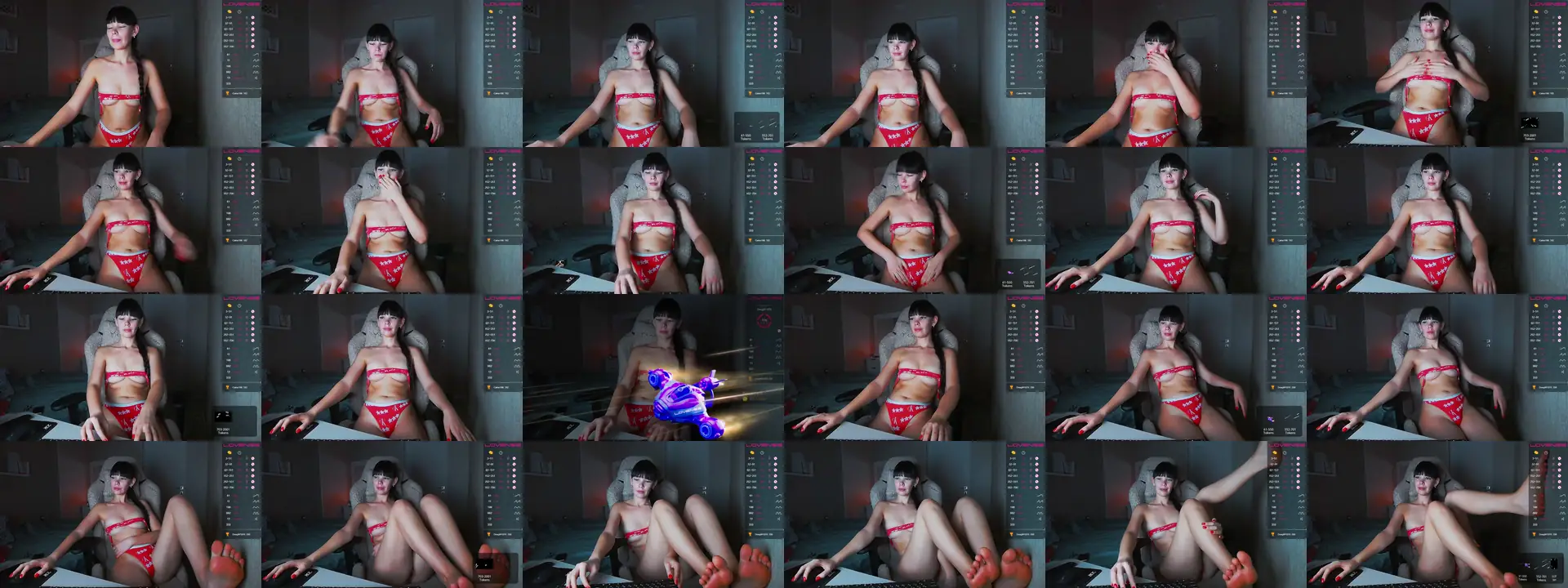 MsCumsAlot photo contact sheet