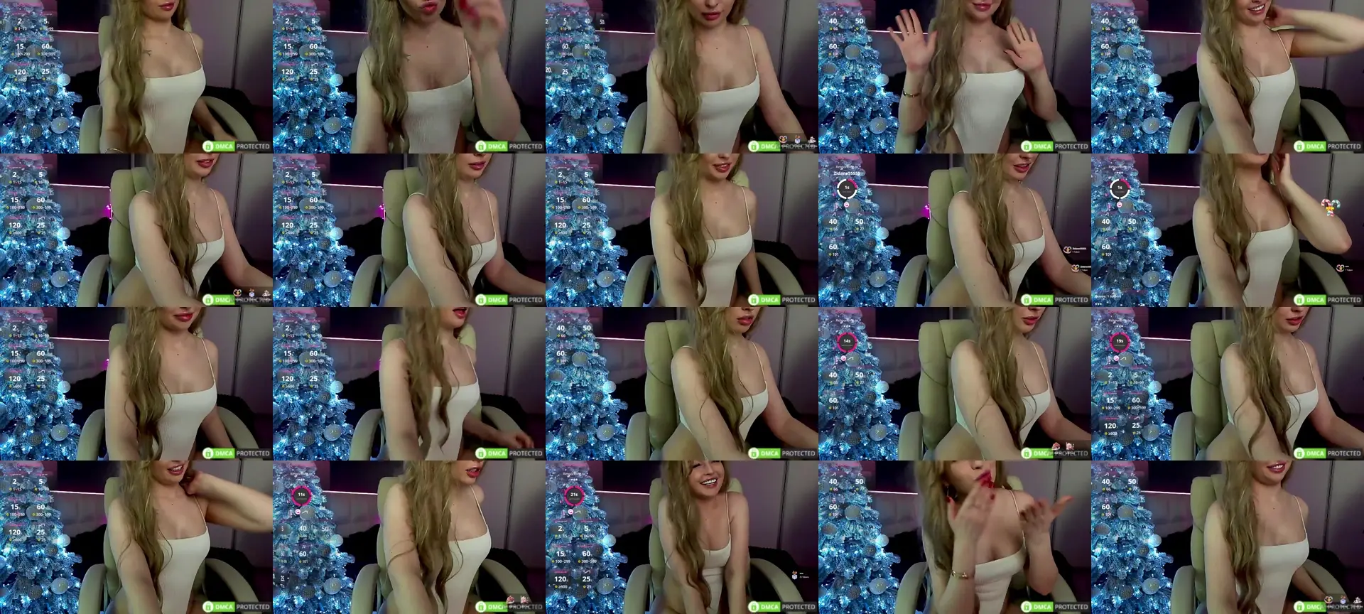 AhahaGril photo contact sheet