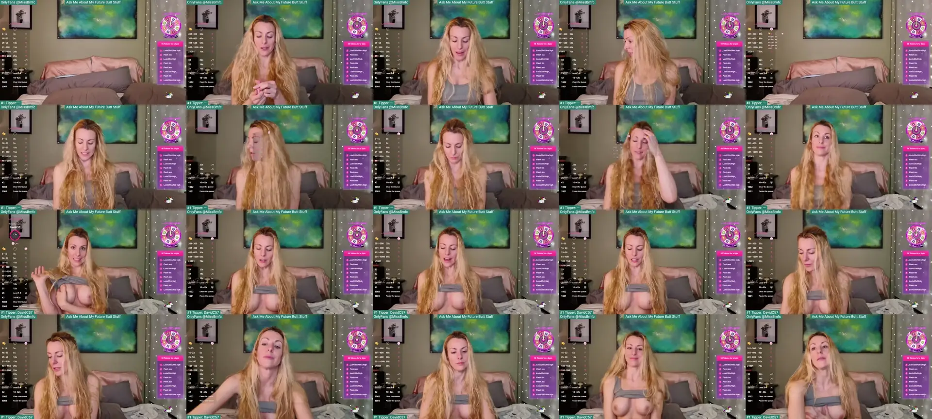 aMissBliss photo contact sheet