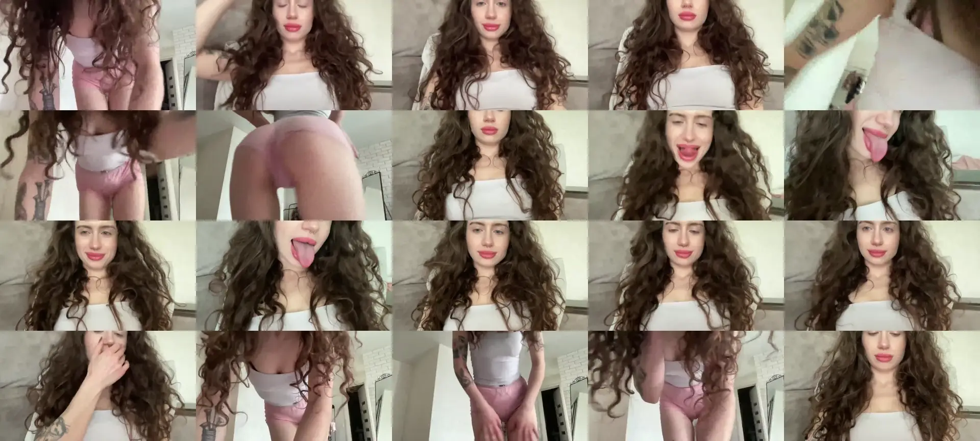 CurlyDream photo contact sheet