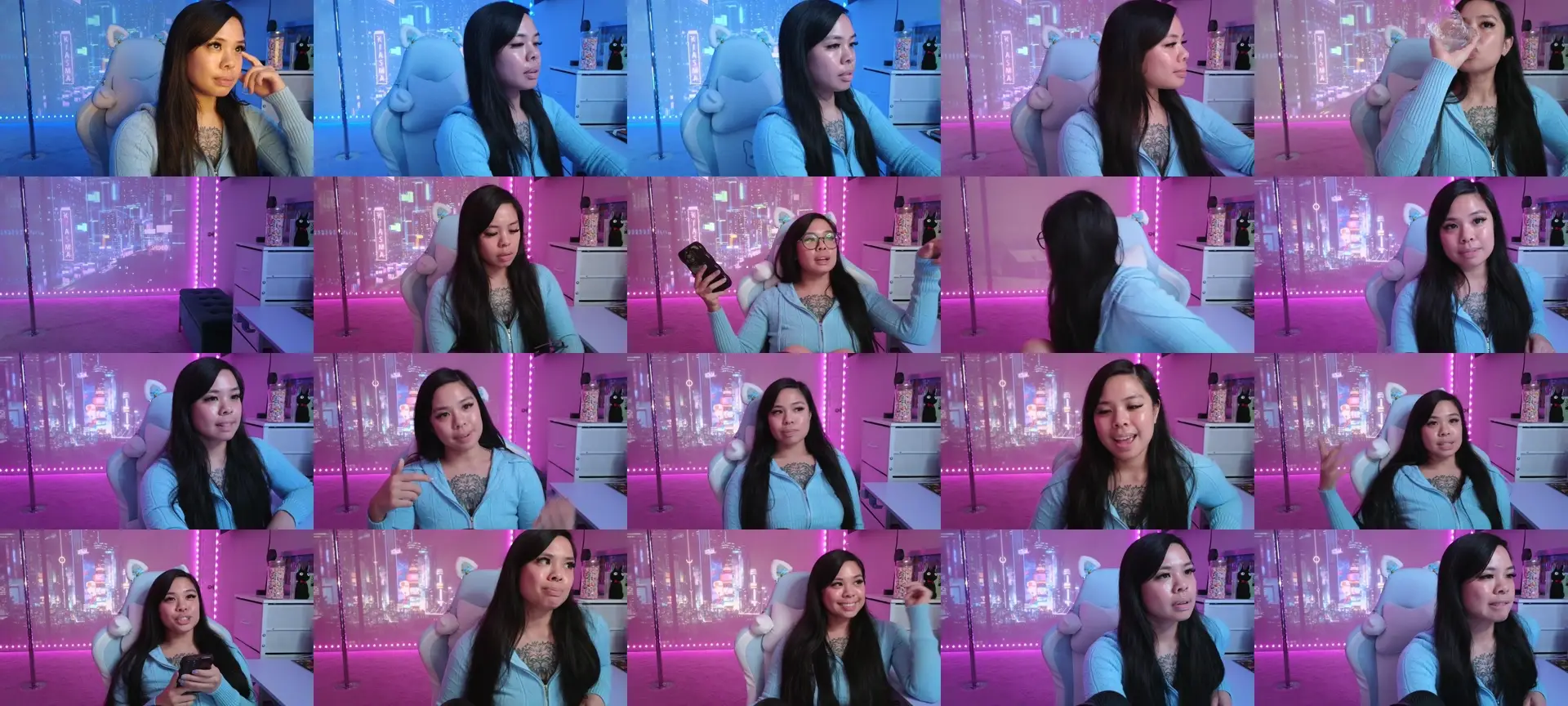 dolllface photo contact sheet