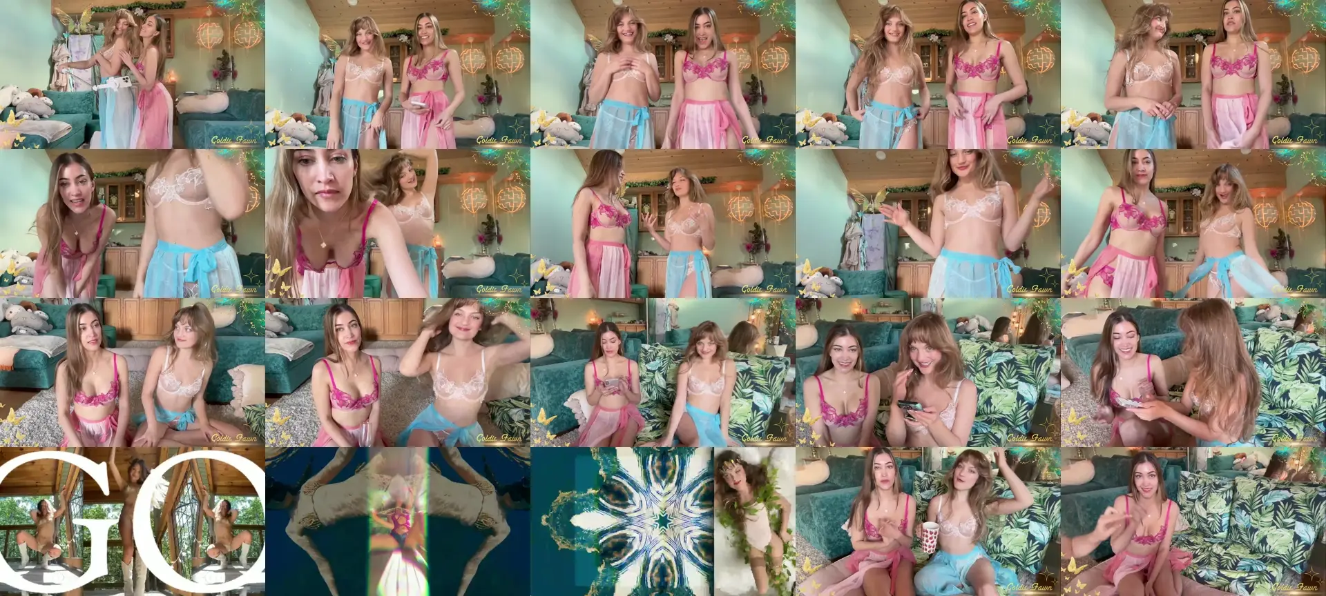 GoldieFawn photo contact sheet