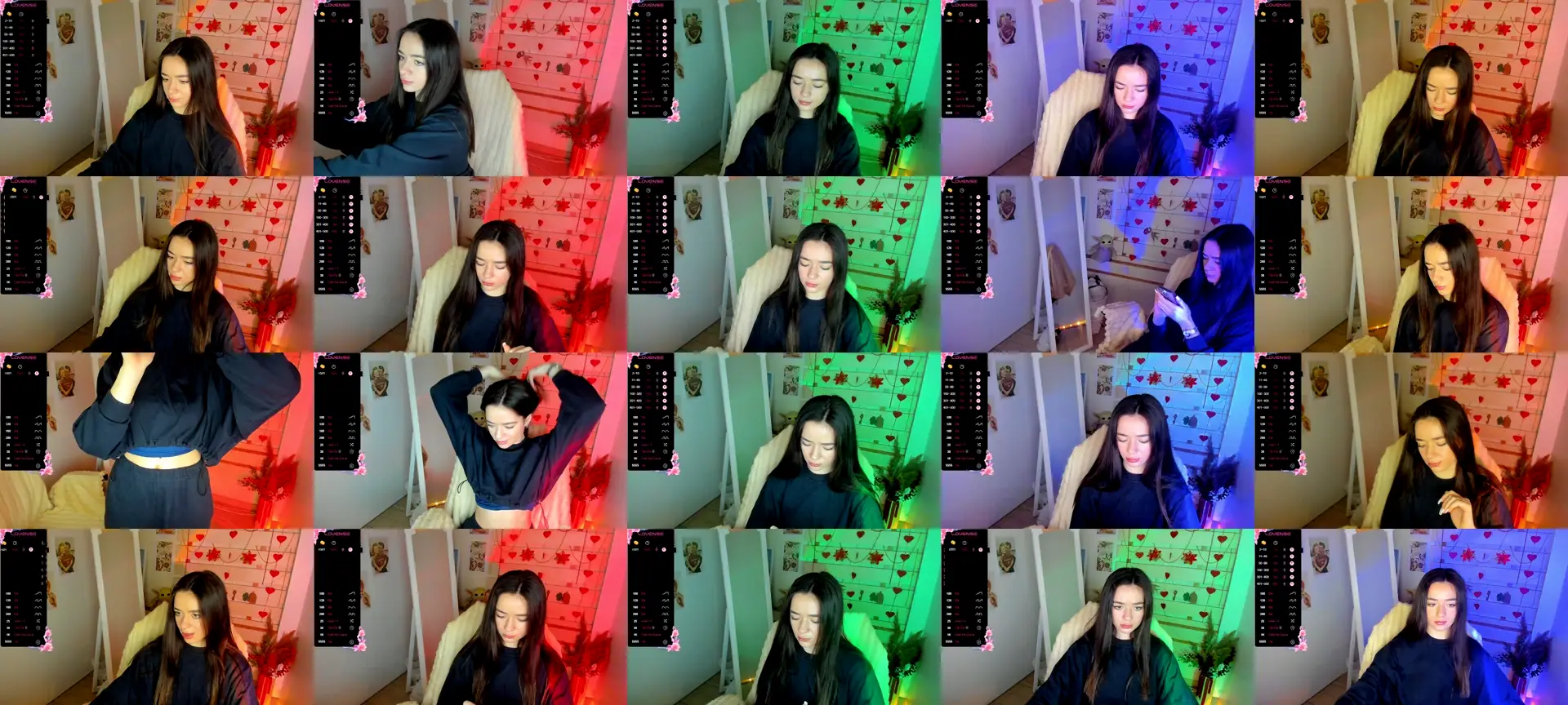 KiraLove photo contact sheet