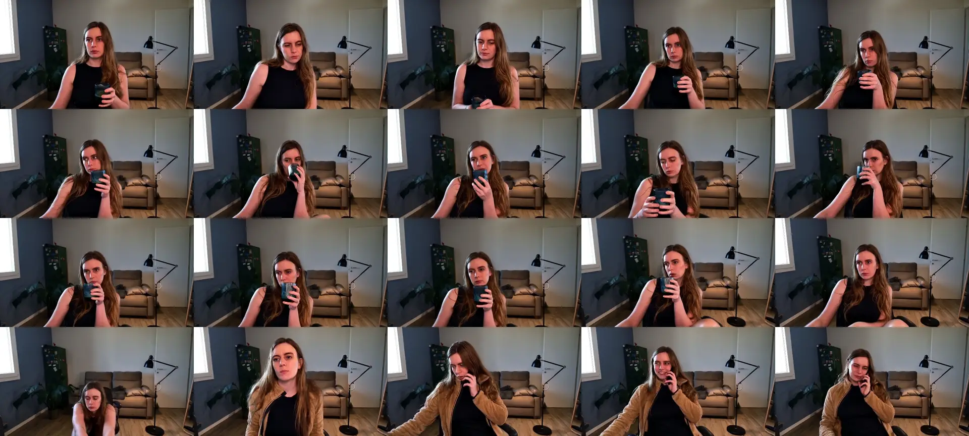 Personage photo contact sheet