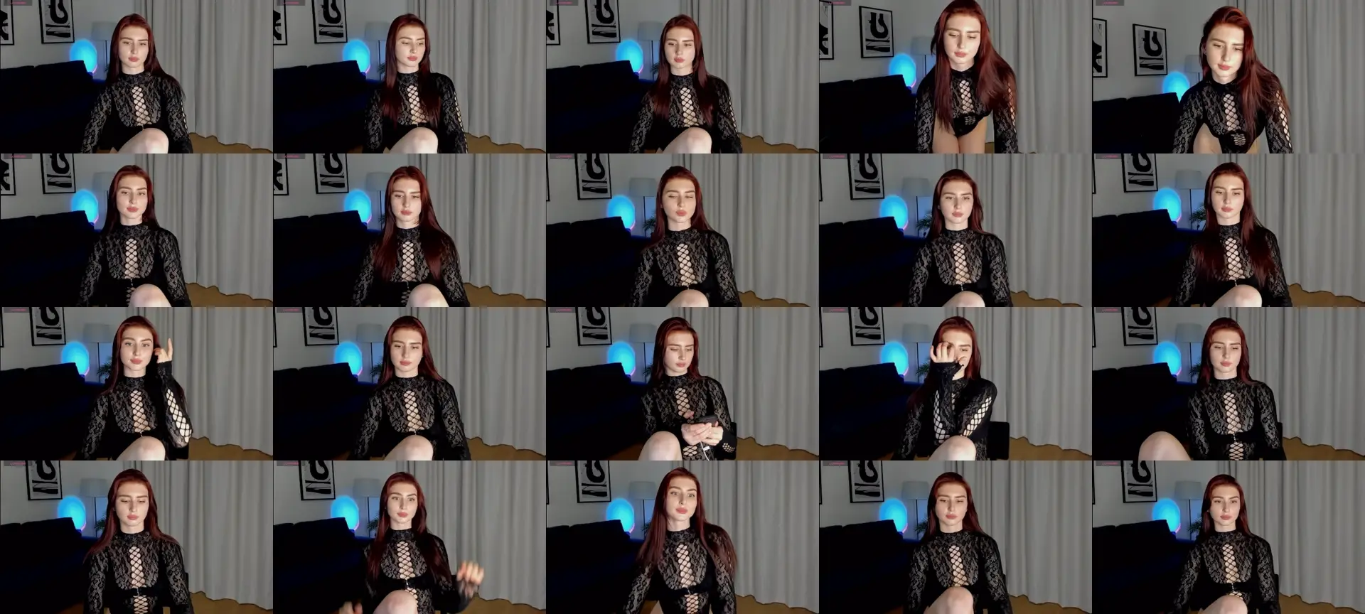 PinkKittten photo contact sheet