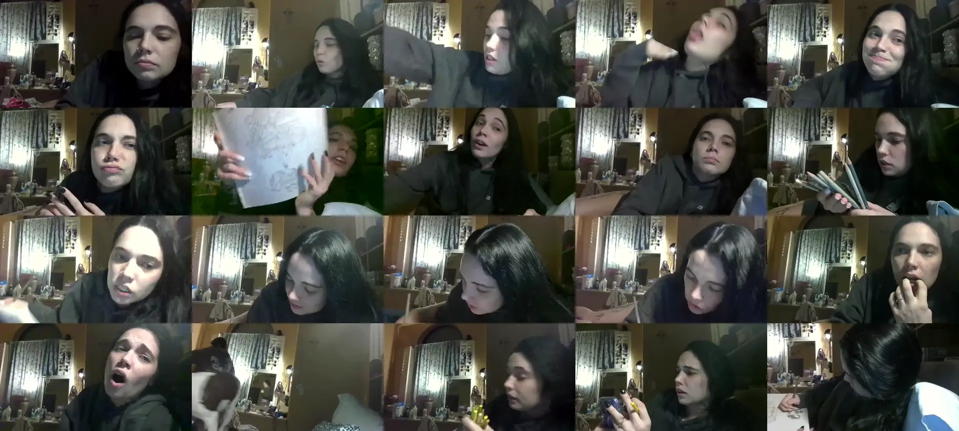 ahungkittykat photo contact sheet