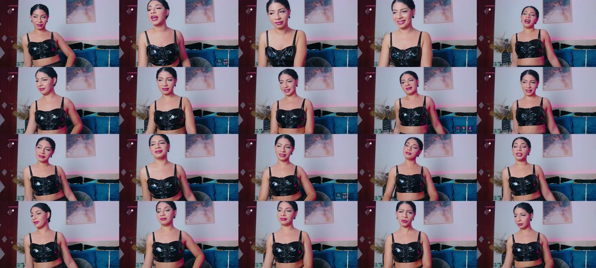 CuteeEbony photo contact sheet