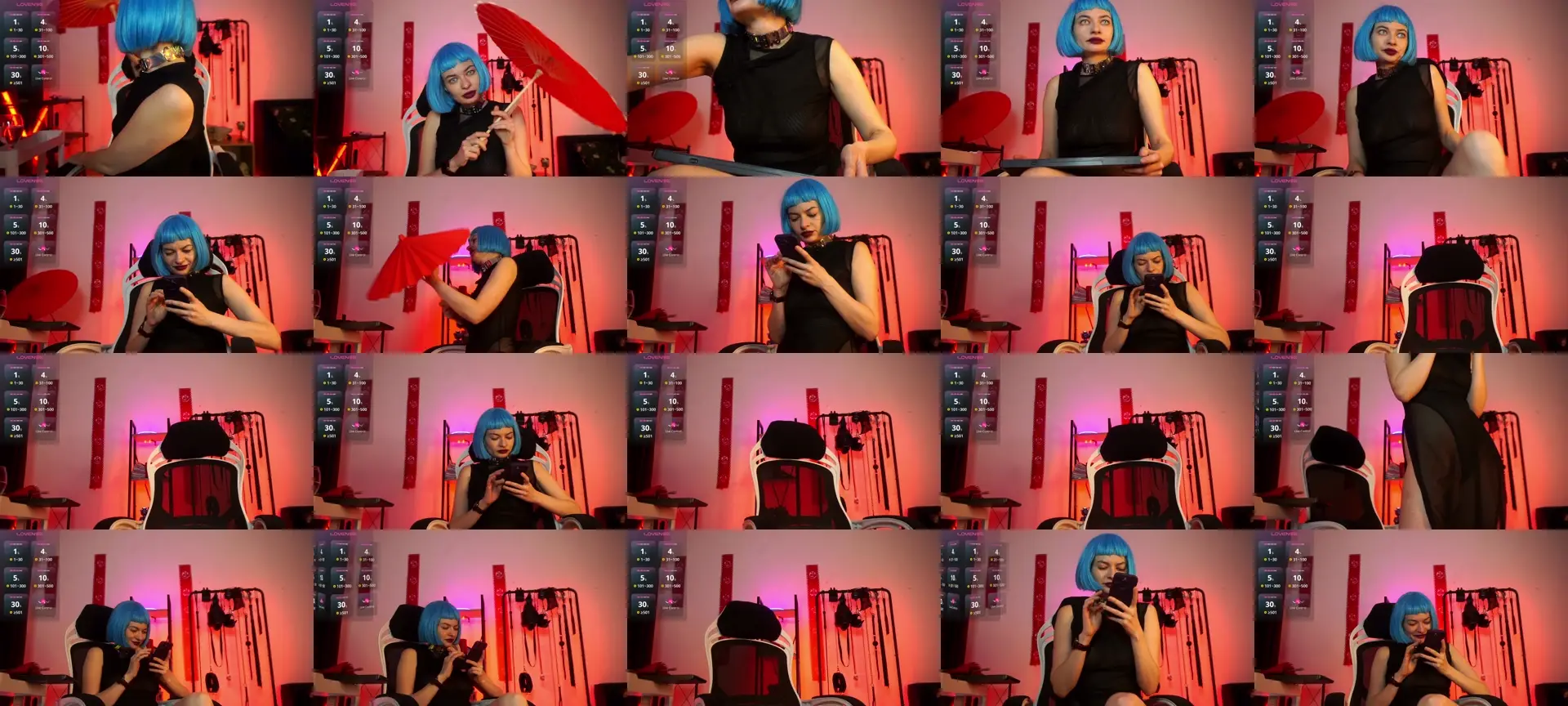 CyberXGoddess photo contact sheet