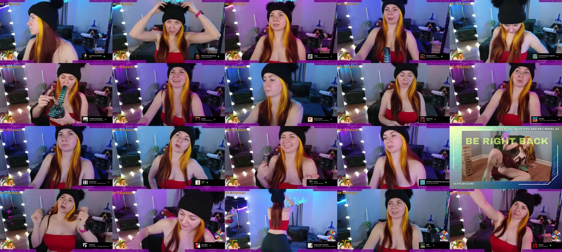 LilyKush photo contact sheet