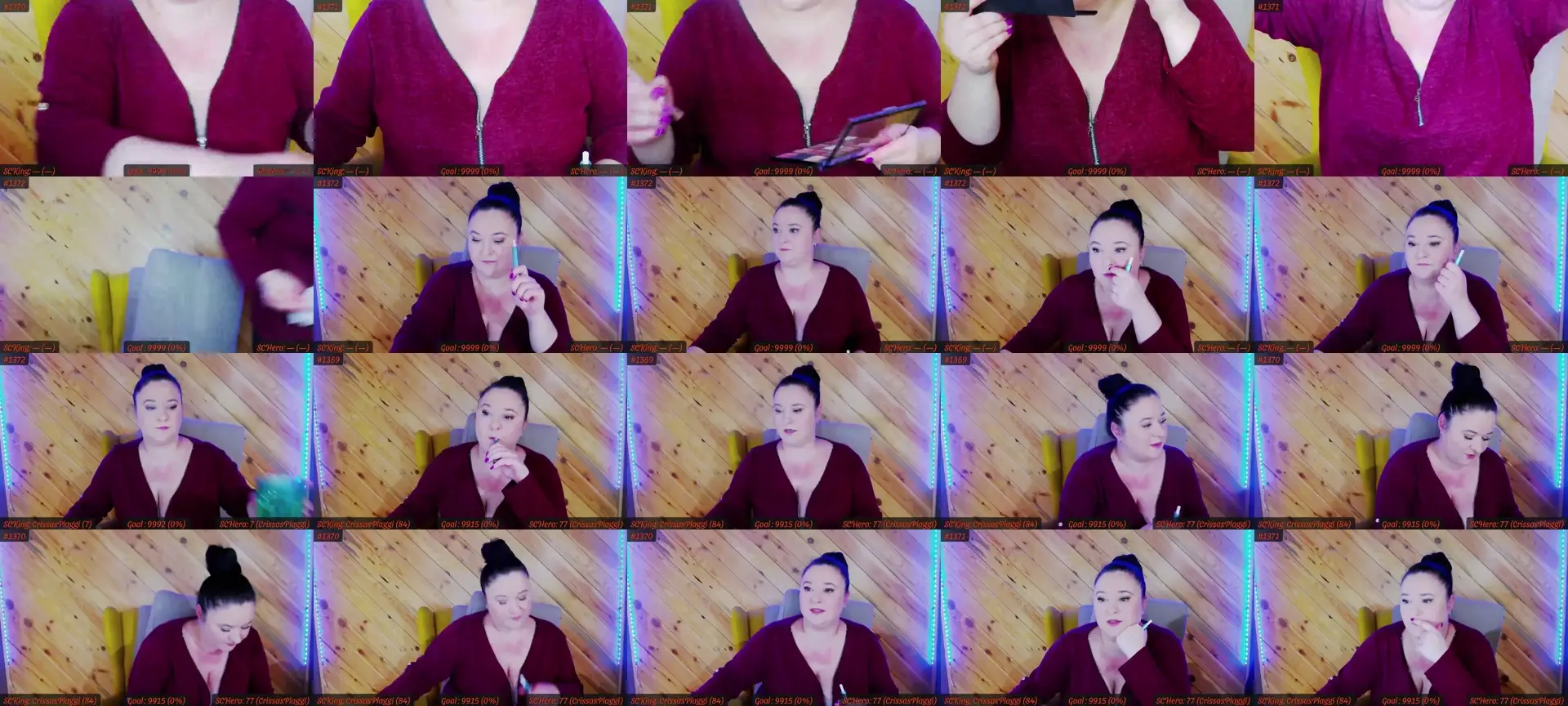 SensualCrissa photo contact sheet