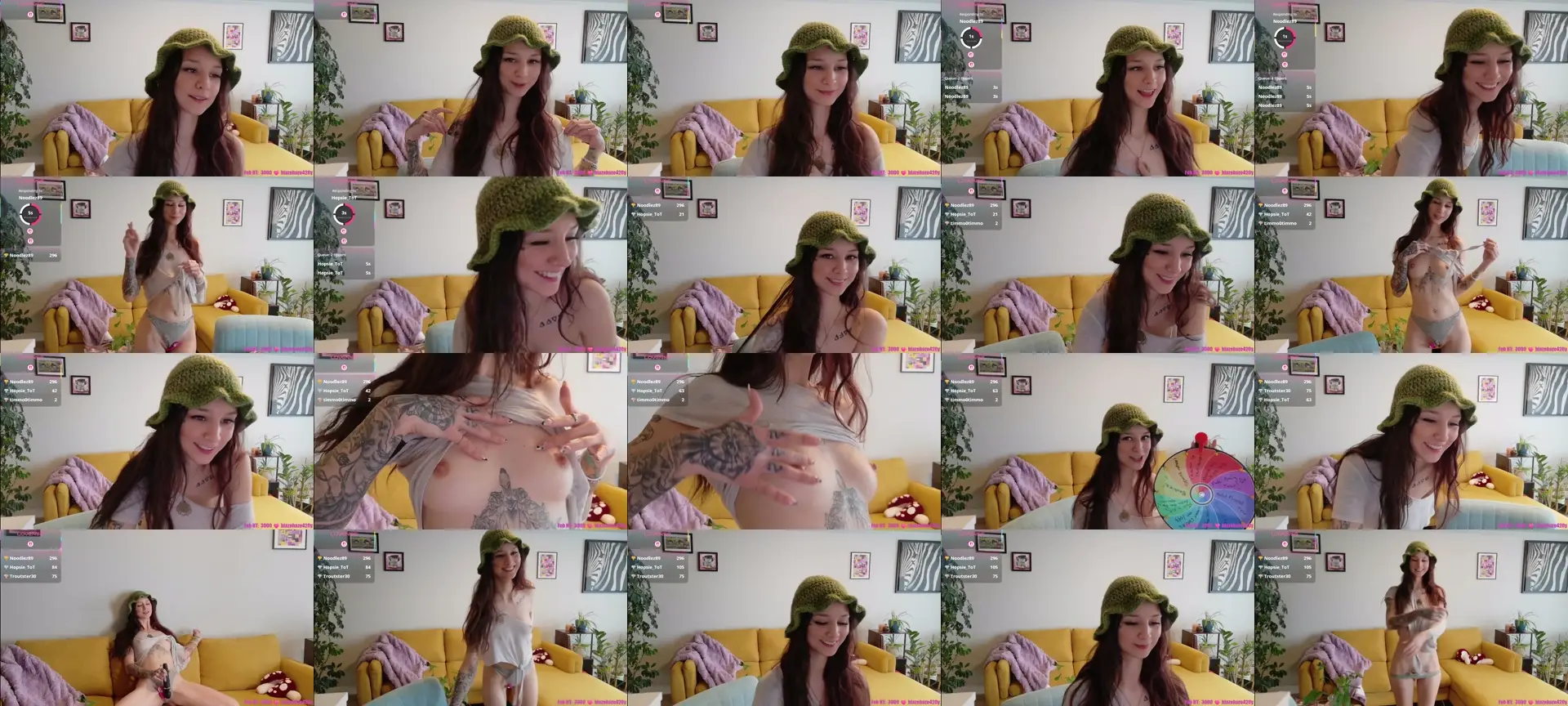 ShyBabyy photo contact sheet